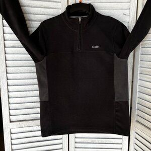 Reebok Men's Micro Fleece 1/2 Zip Jacket w-SAGE Olive inserts